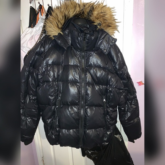 s13 men's quilted down jacket with hood